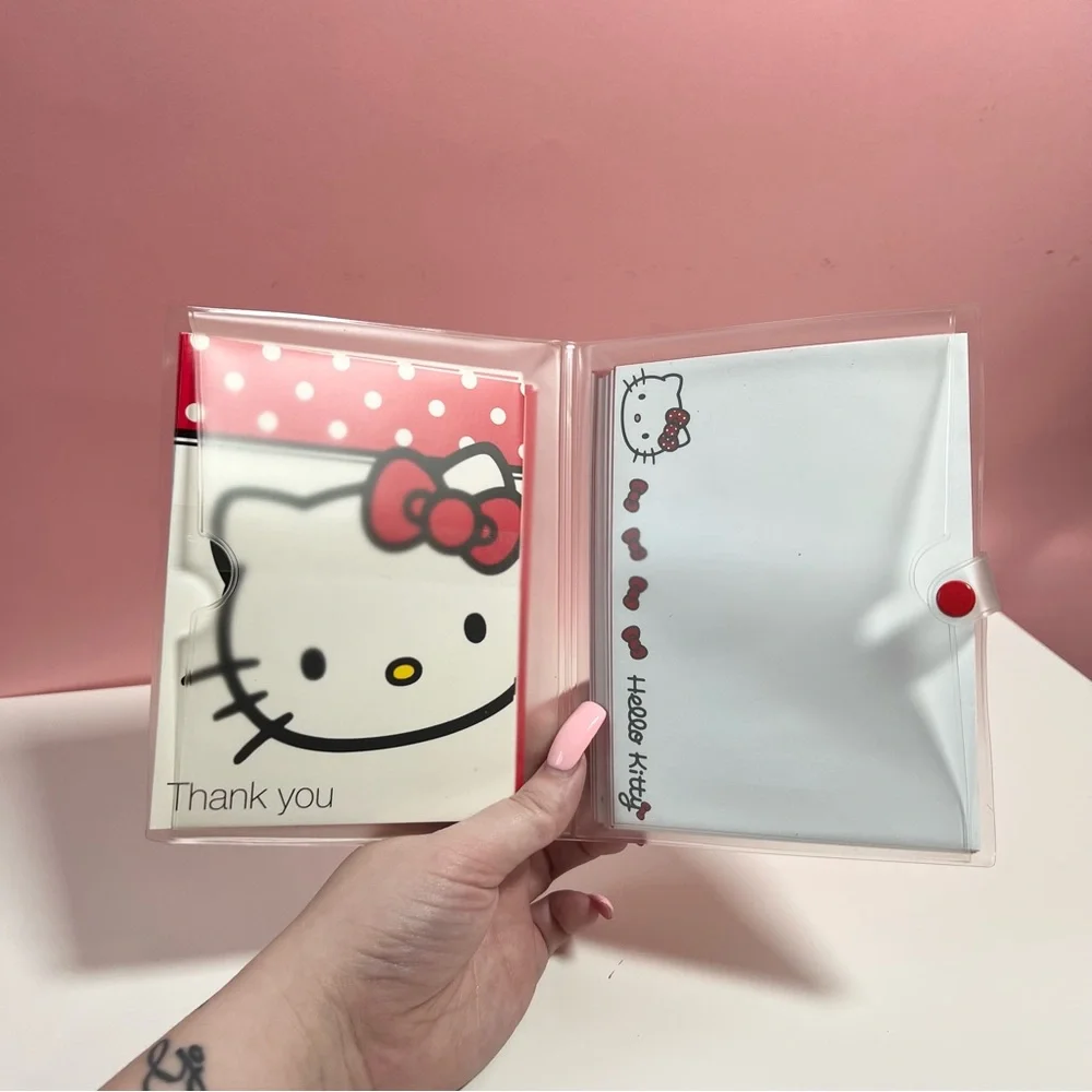 Vintage Y2K 2000s hello kitty Sanrio 2004 thank you card stationary set